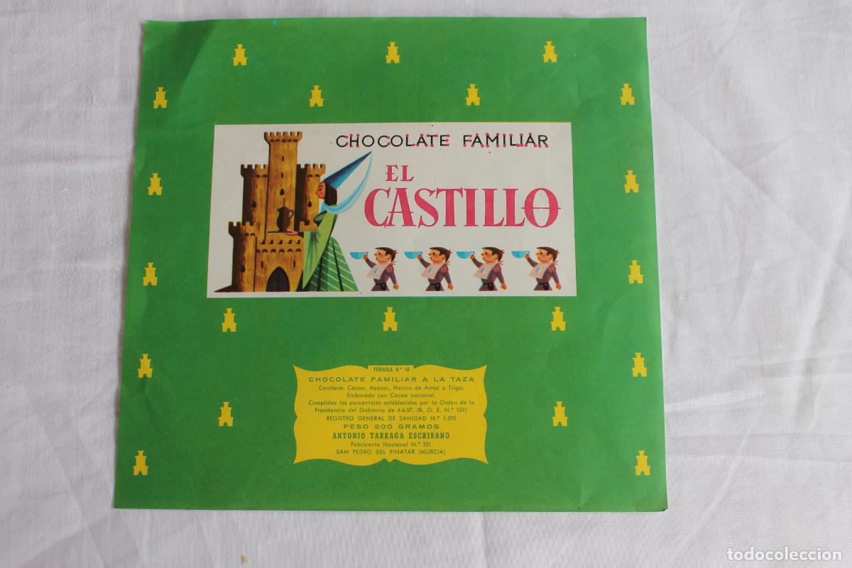 Etiquetas antiguas: CHOCOLATE FAMILIAR EL CASTILLO SAN PEDRO DEL PINATAR N&ordm; 2