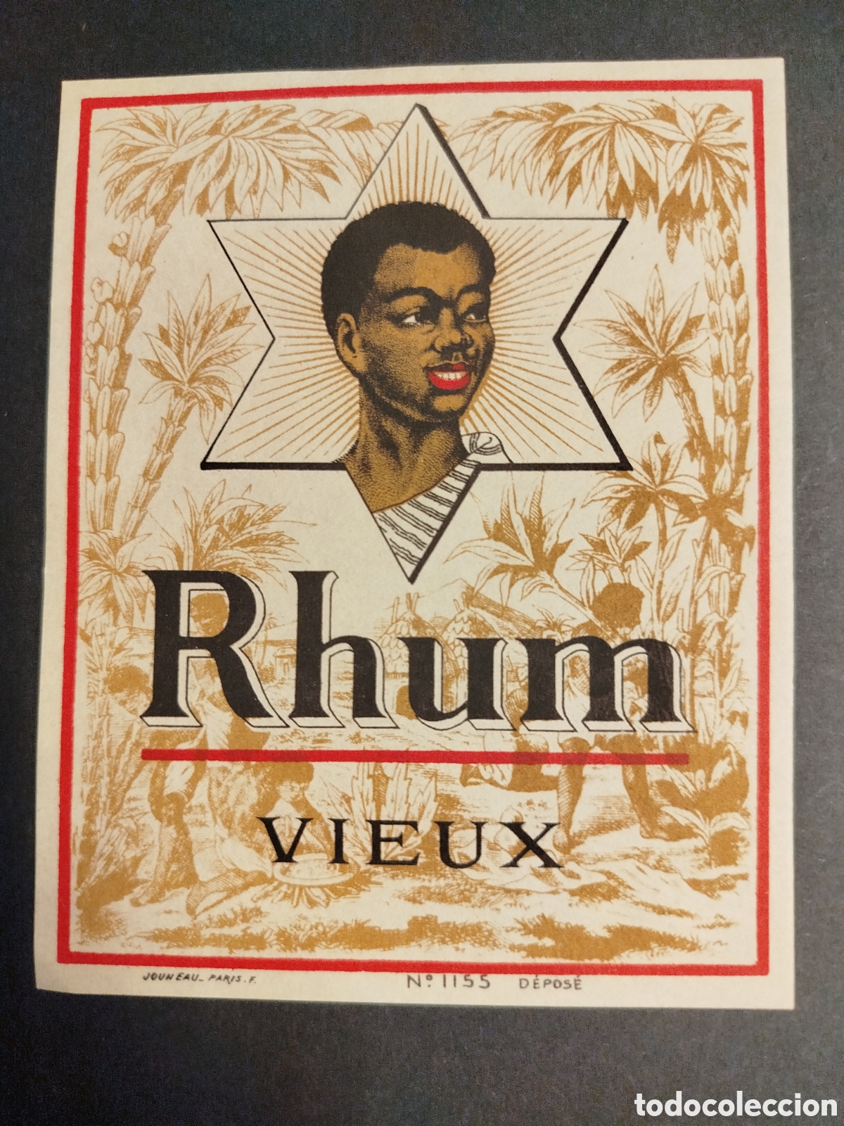 Alte Etiketten: ETIQUETA ANTIGUA RHUM VIEUX PAR&Iacute;S