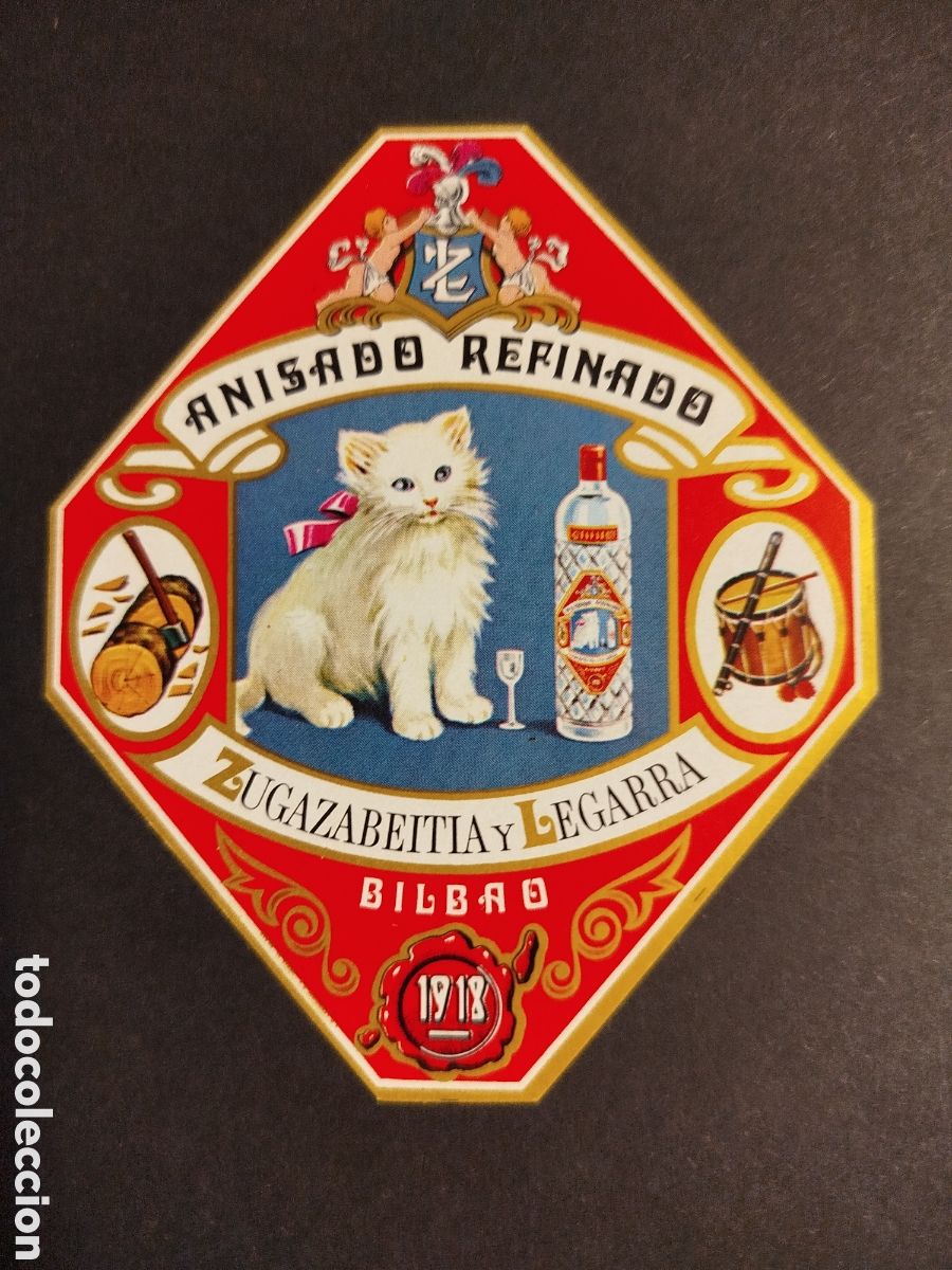 Etiquetas antiguas: ANISADO REFINADO ZUGAZABEITIA Y LEGARRA - Foto 1