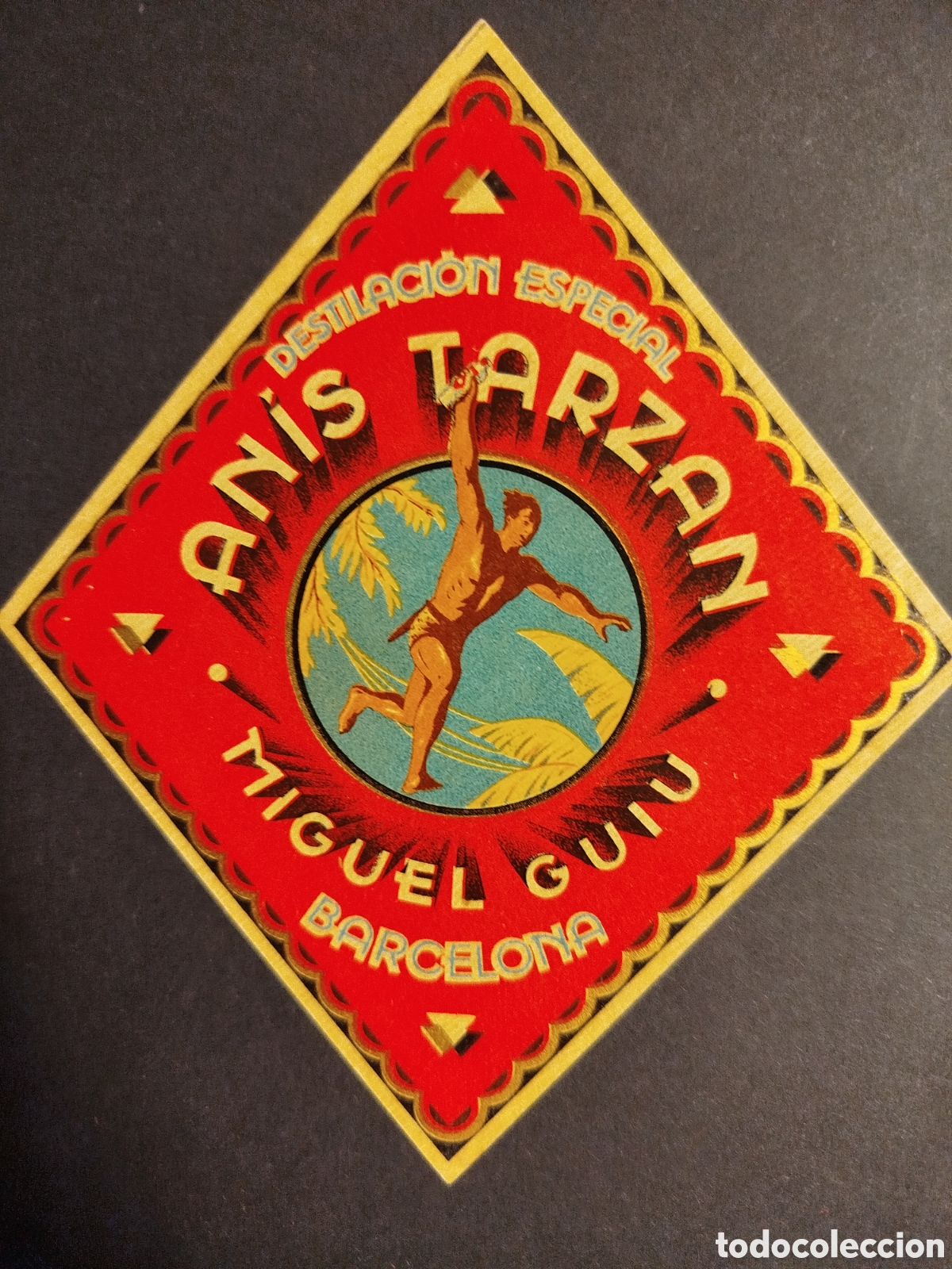 Old Labels: ETIQUETA ANTIGUA AN&Iacute;S TARZ&Aacute;N