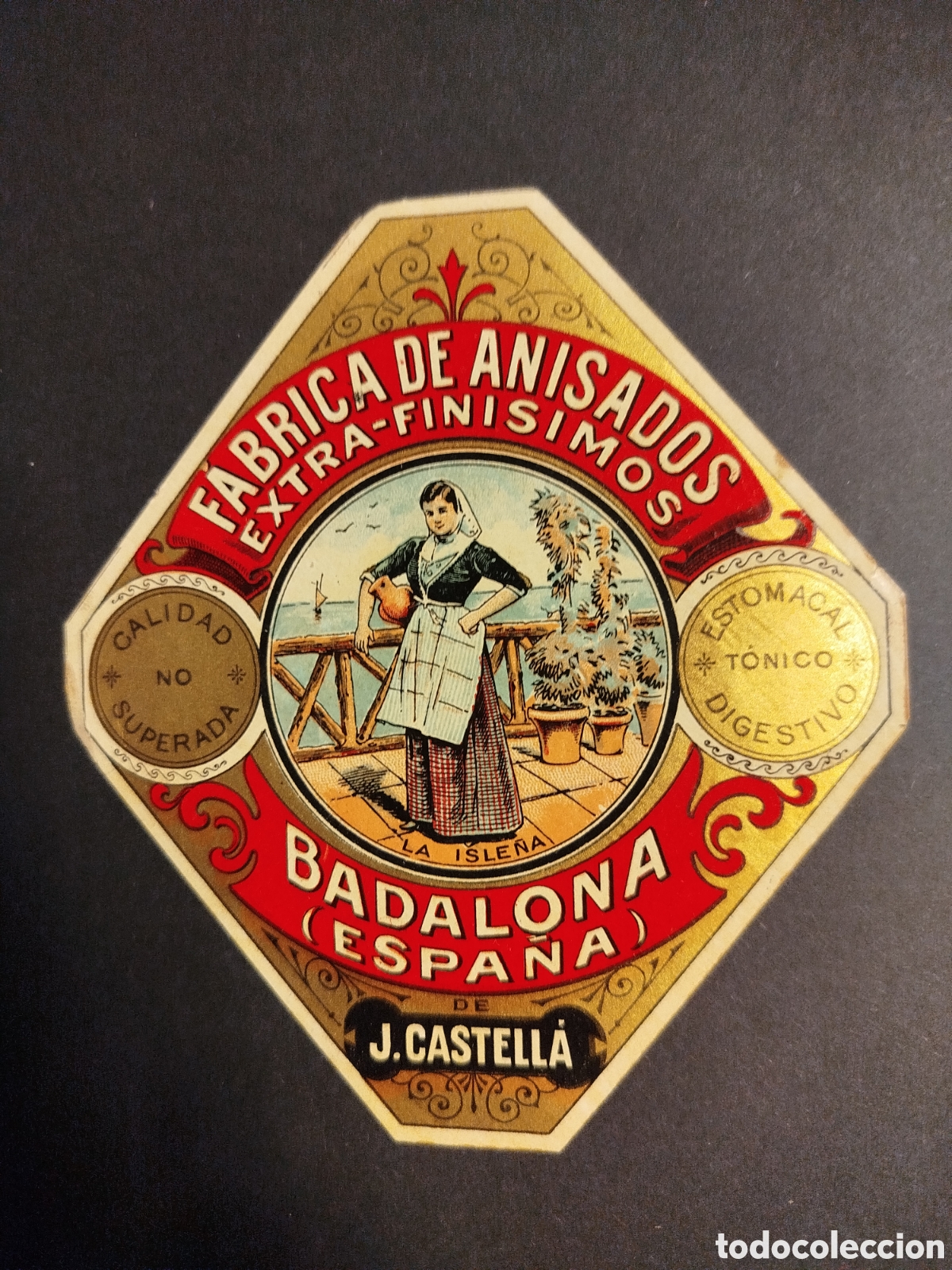 Etiquetas antiguas: ETIQUETA ANISADOS DE J. CASTELLA