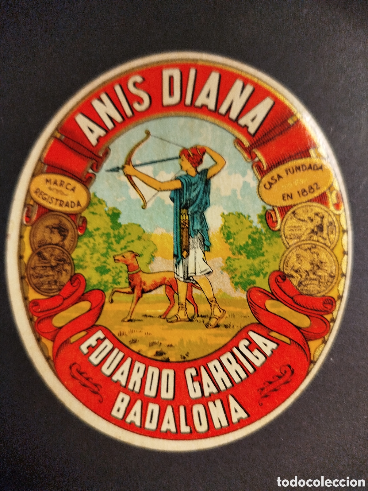 Etiquetas antiguas: ETIQUETA ANTIGUA AN&Iacute;S DIANA EDUARDO GARRIGA