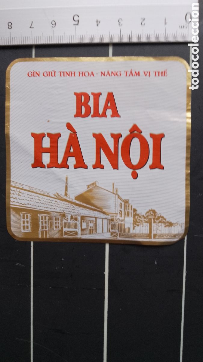 Etiquetas antiguas: HA NOI . CERVEZA BIA BIRRA BEER BIER ETIQUETA HANOI . VIETNAM