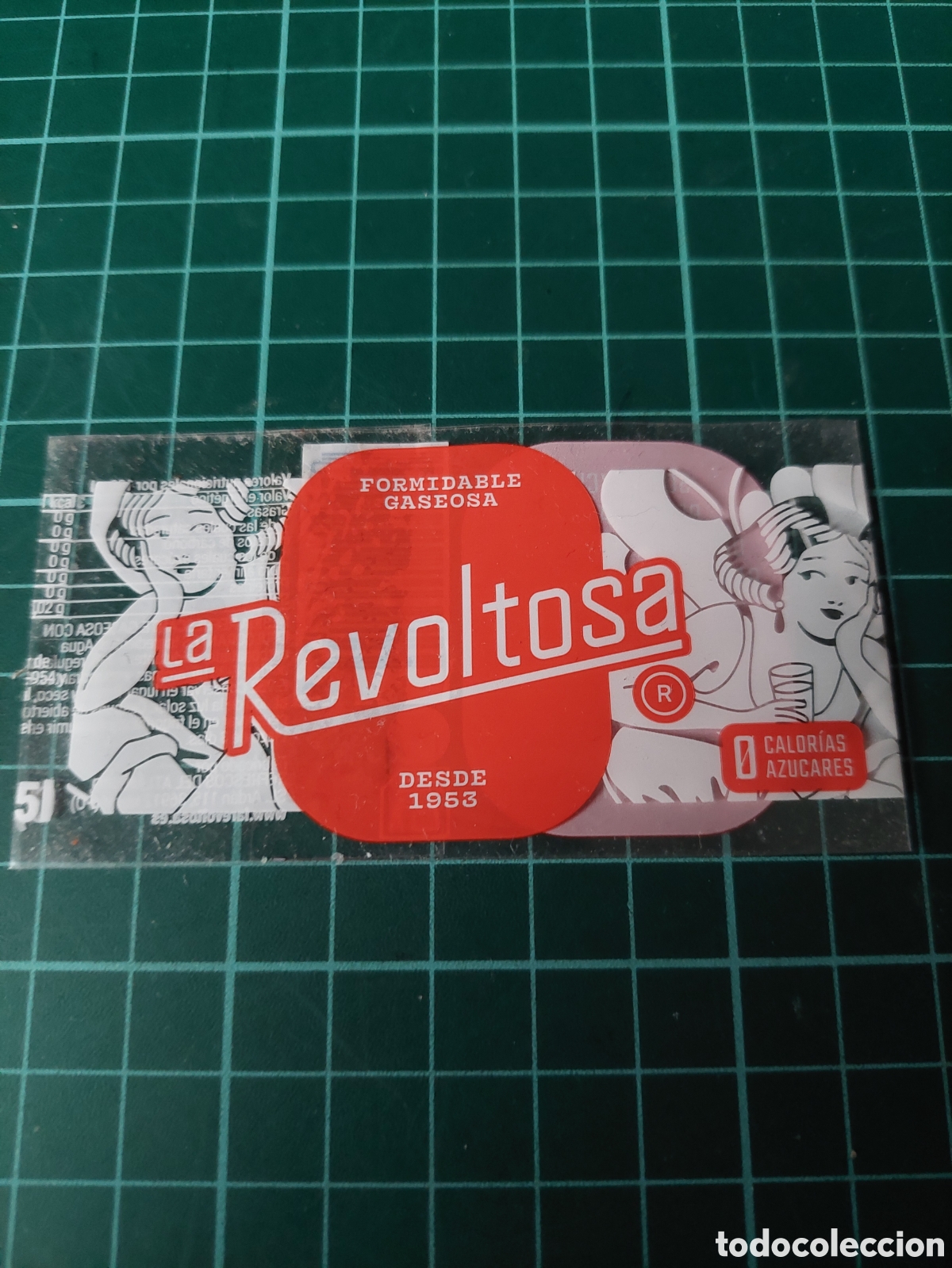 Etiquetas antiguas: ETIQUETA REVOLTOSA AGUA GASEOSA ESPA&Ntilde;A 0.50