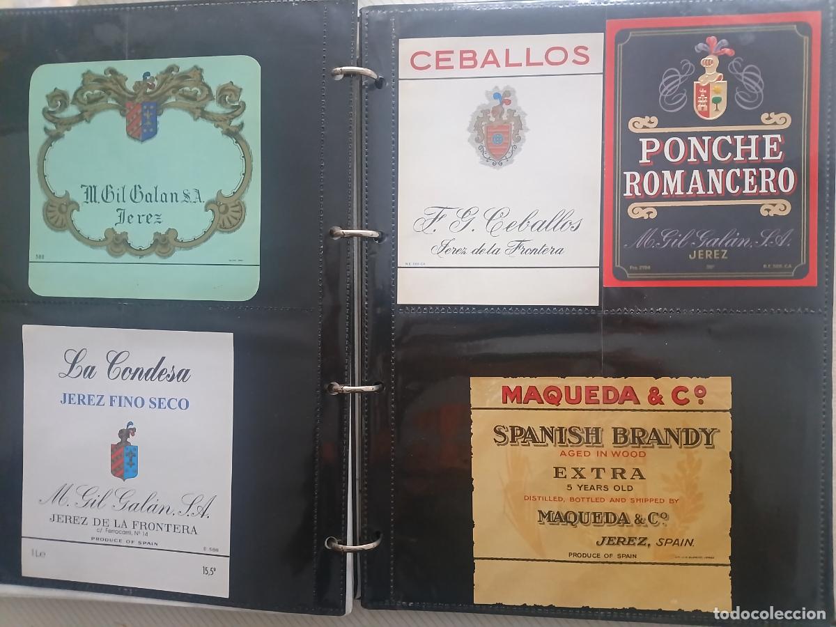 Etichette antiche: 5 etiquetas. Sherry. Jerez de la Frontera