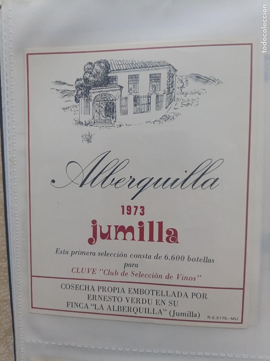 Etiquetas antiguas: ETIQUETA JUMILLA ALBERGUILLA
