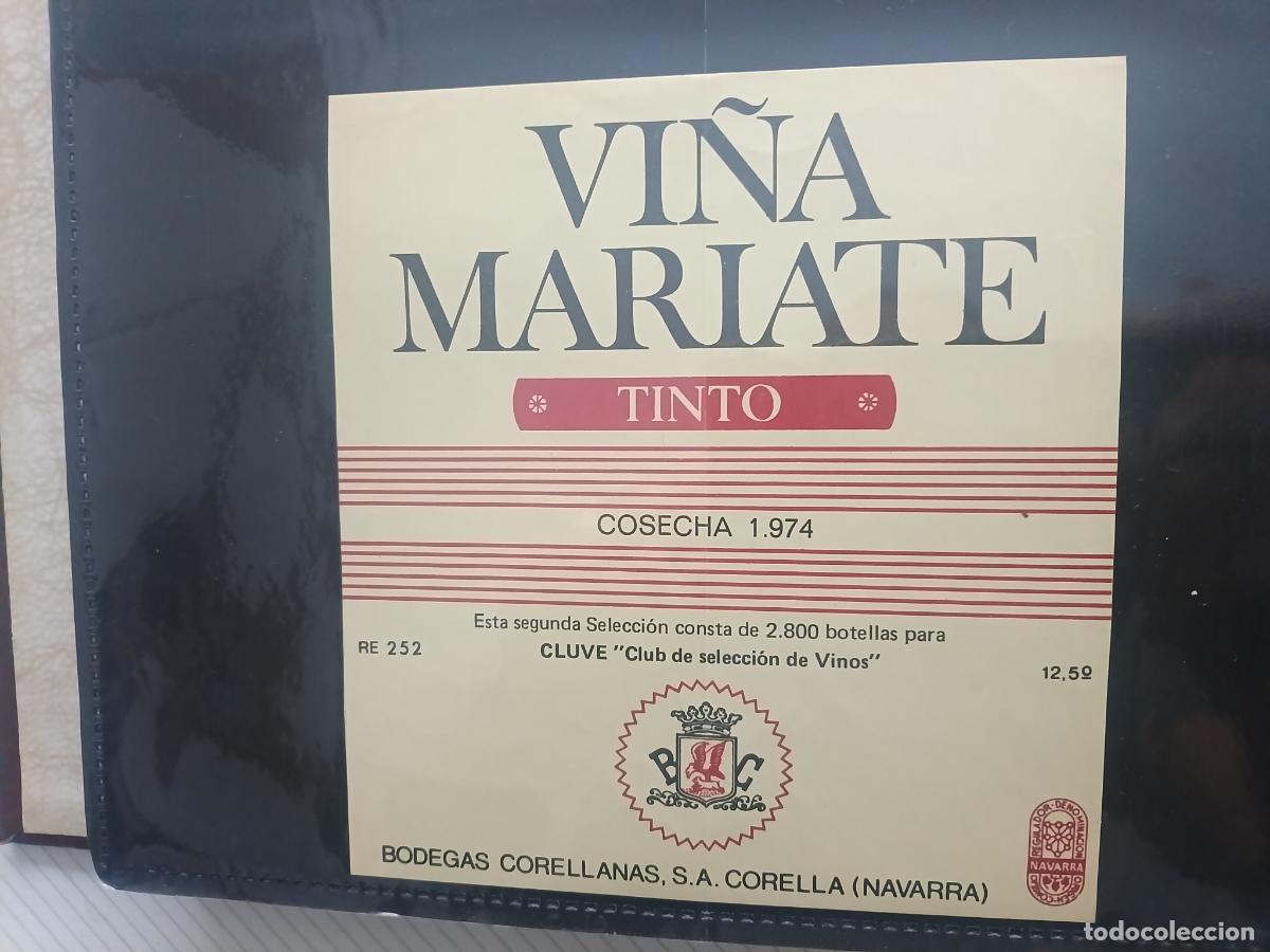 Etichette antiche: Vi&ntilde;a Mariate, Corella, Navarra. Etiqueta