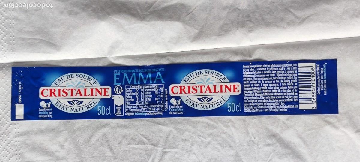 Etichette antiche: ETIQUETA AGUA - CRISTALINE - FRANCE