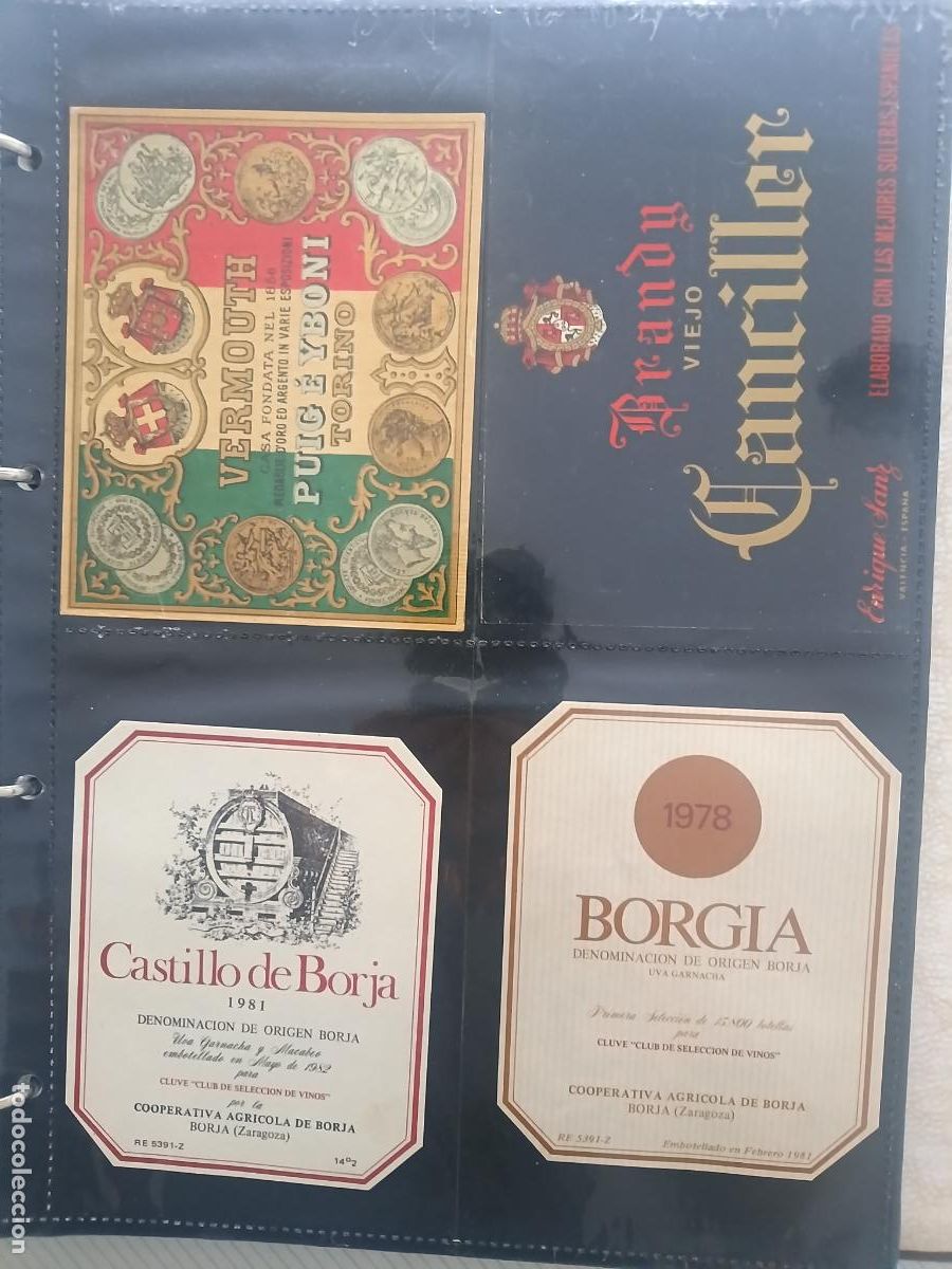 Etichette antiche: Borja, Vermouth Torino. 4 etiquetas