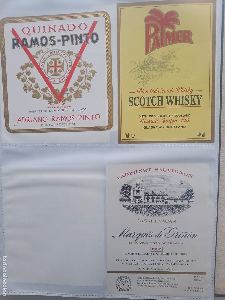 Etichette antiche: Porto Portugal, Glasgow, Malpica de Tajo. 3 etiquetas