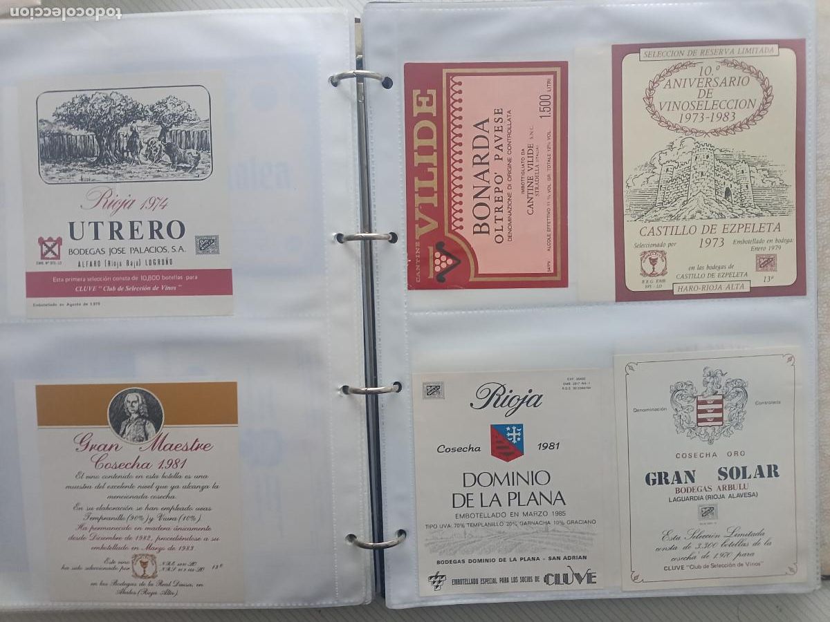 Etichette antiche: 6 etiquetas: Rioja, Haro, San Adri&aacute;n