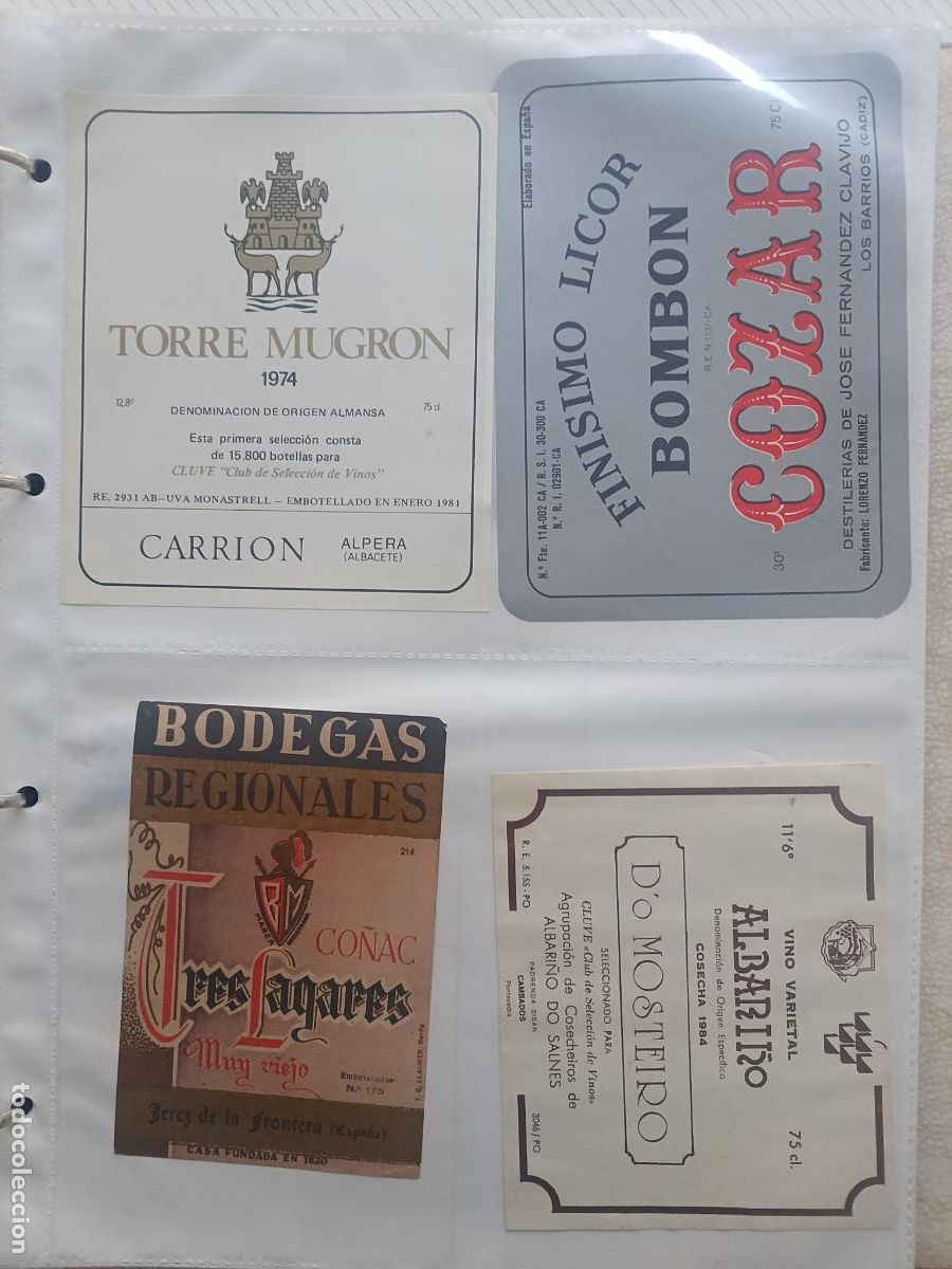 Etiquetas antiguas: 4 ETIQUETAS: Carri&oacute;n, Jerez, albari&ntilde;o
