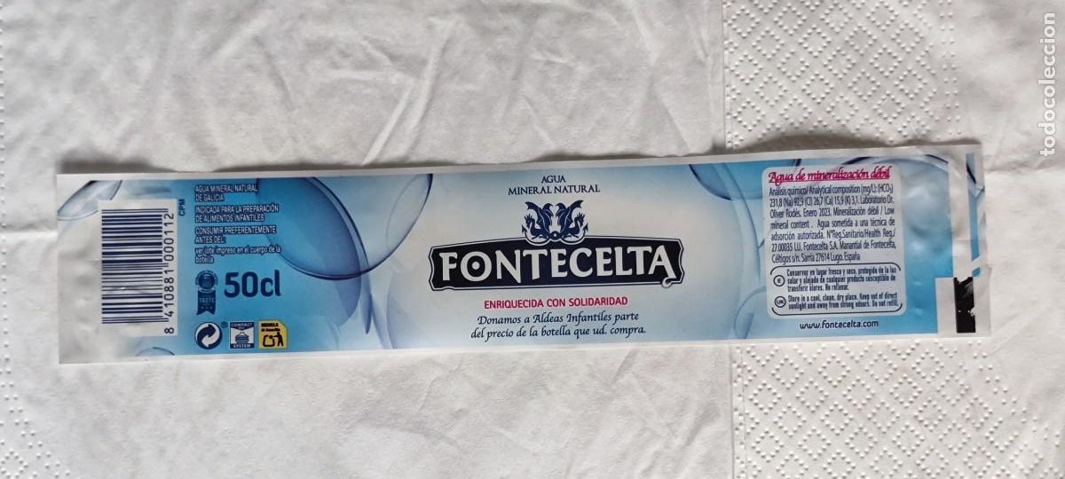Old Labels: ETIQUETA AGUA - FONTECELTA - SARRIA LUGO