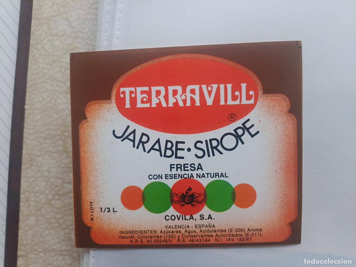 Old Labels: JARABE SIROPE DE FRESA - TERRAVIL
