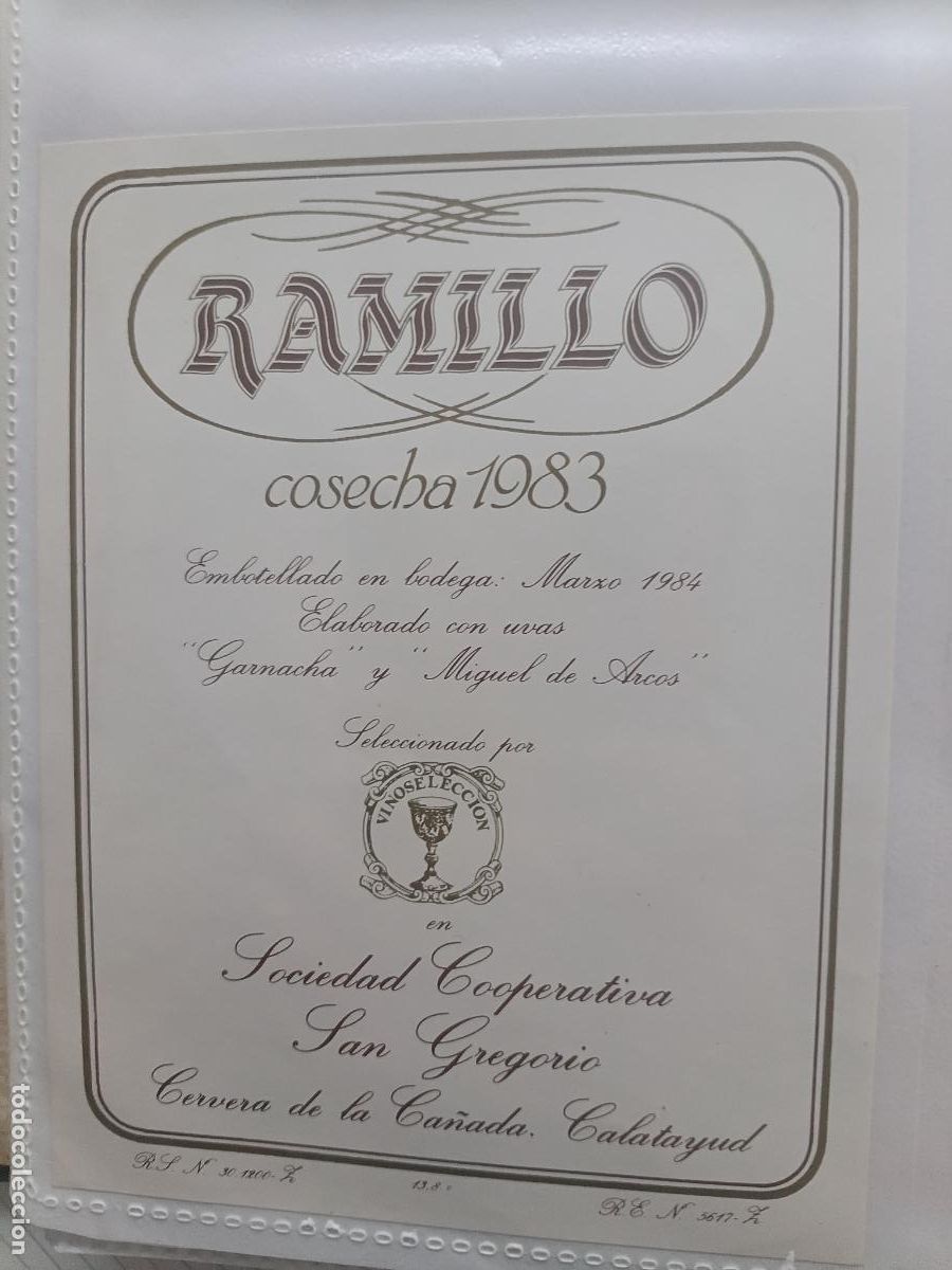 Etiquetas antiguas: Ramillo, Calatayud. Etiqueta - Foto 1