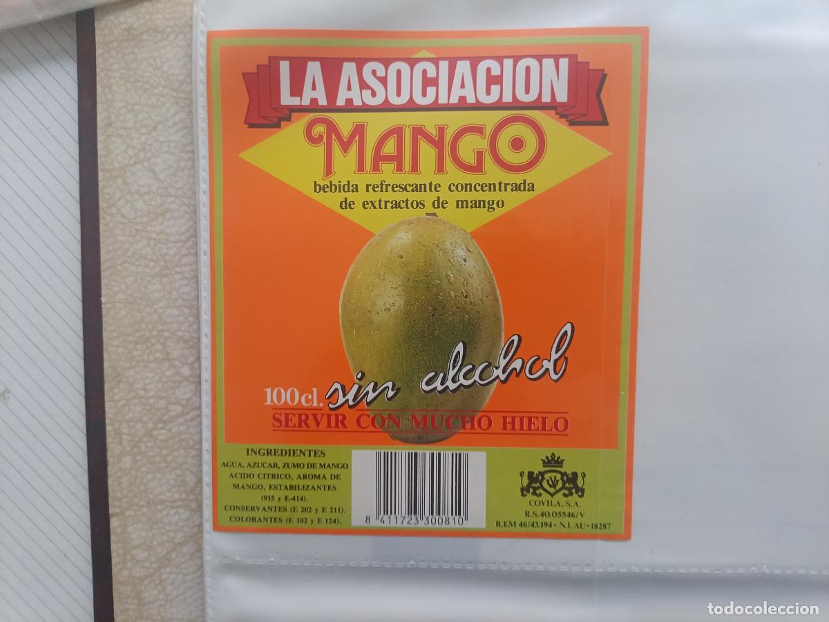 &Eacute;tiquettes anciennes: ETIQUETA, LA ASOCIACION, MANGO, SIN ALCOHOL