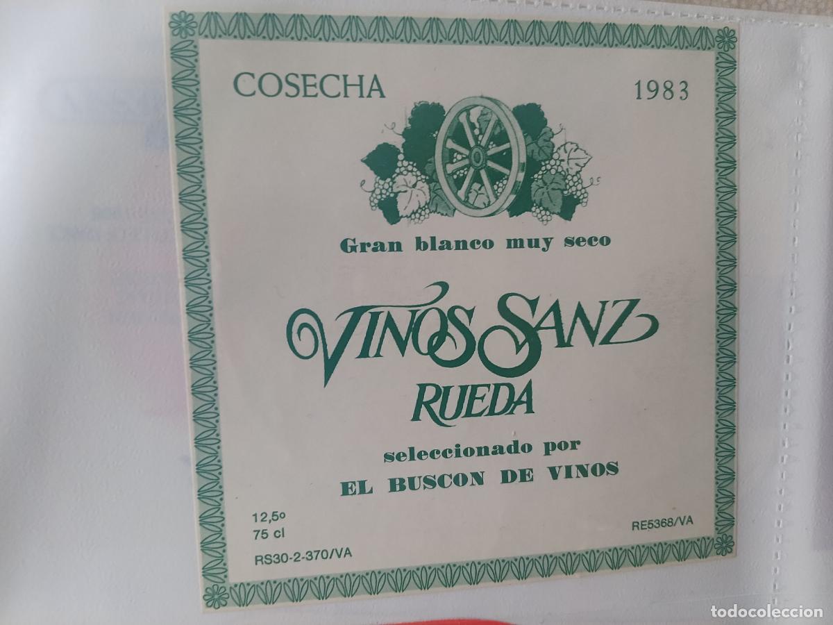 Etiquetas antiguas: Vinos Sanz, Rueda, etiqueta - Foto 1