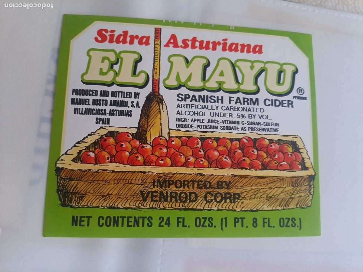 Old Labels: Sidra El Mayu, antigua etiqueta