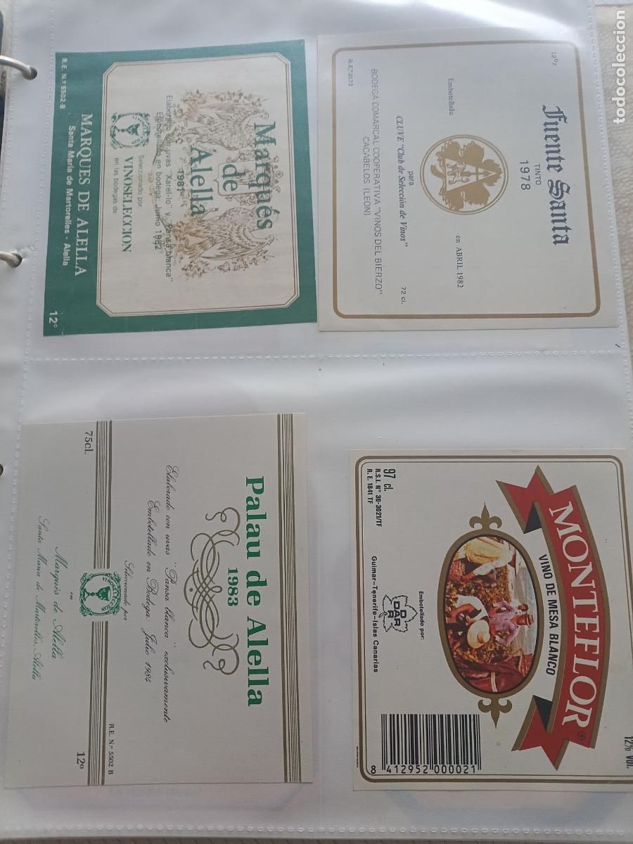 Old Labels: 4 etiquetas de vino diferentes