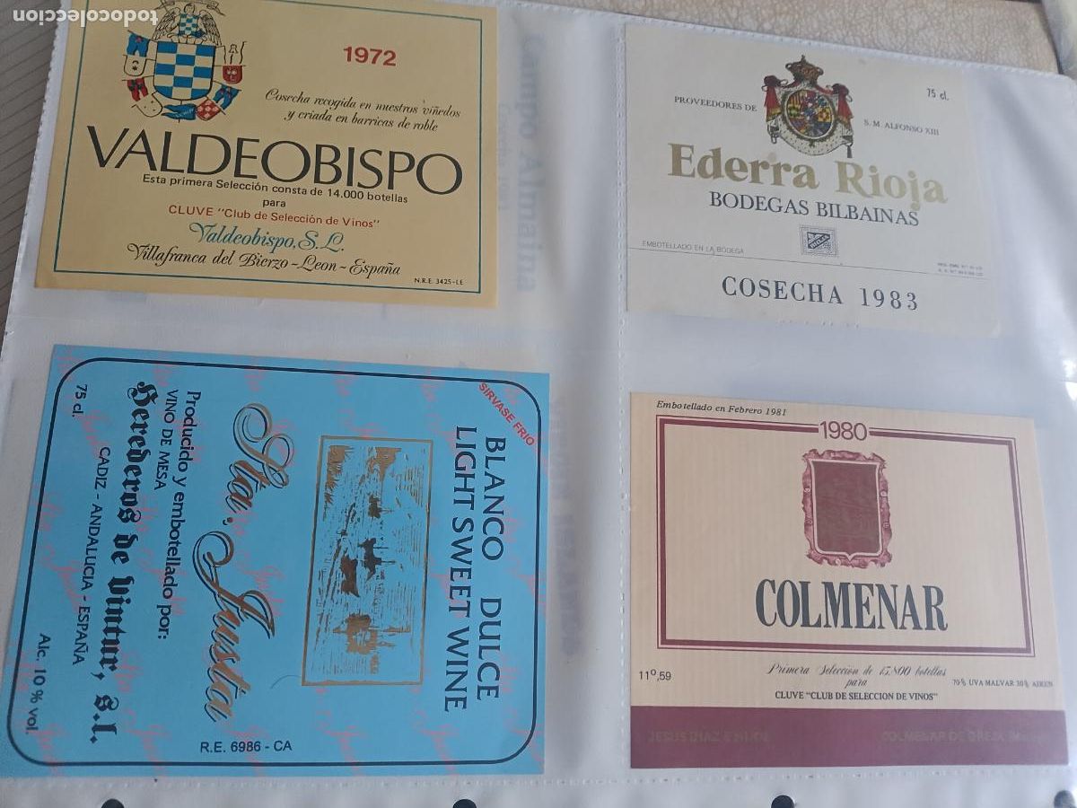 Etiquetas antiguas: 4 etiquetas de vino diferentes - Foto 1