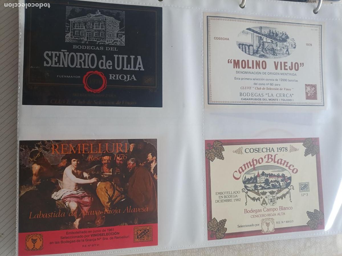 Etiquetas antiguas: 4 etiquetas de vino diferentes - Foto 1