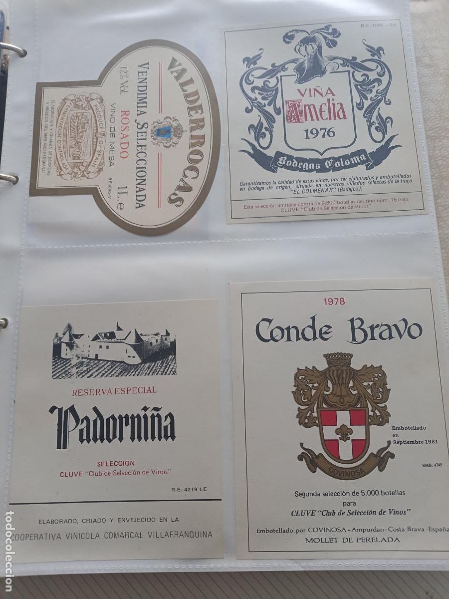 Old Labels: 4 etiquetas de vino diferentes
