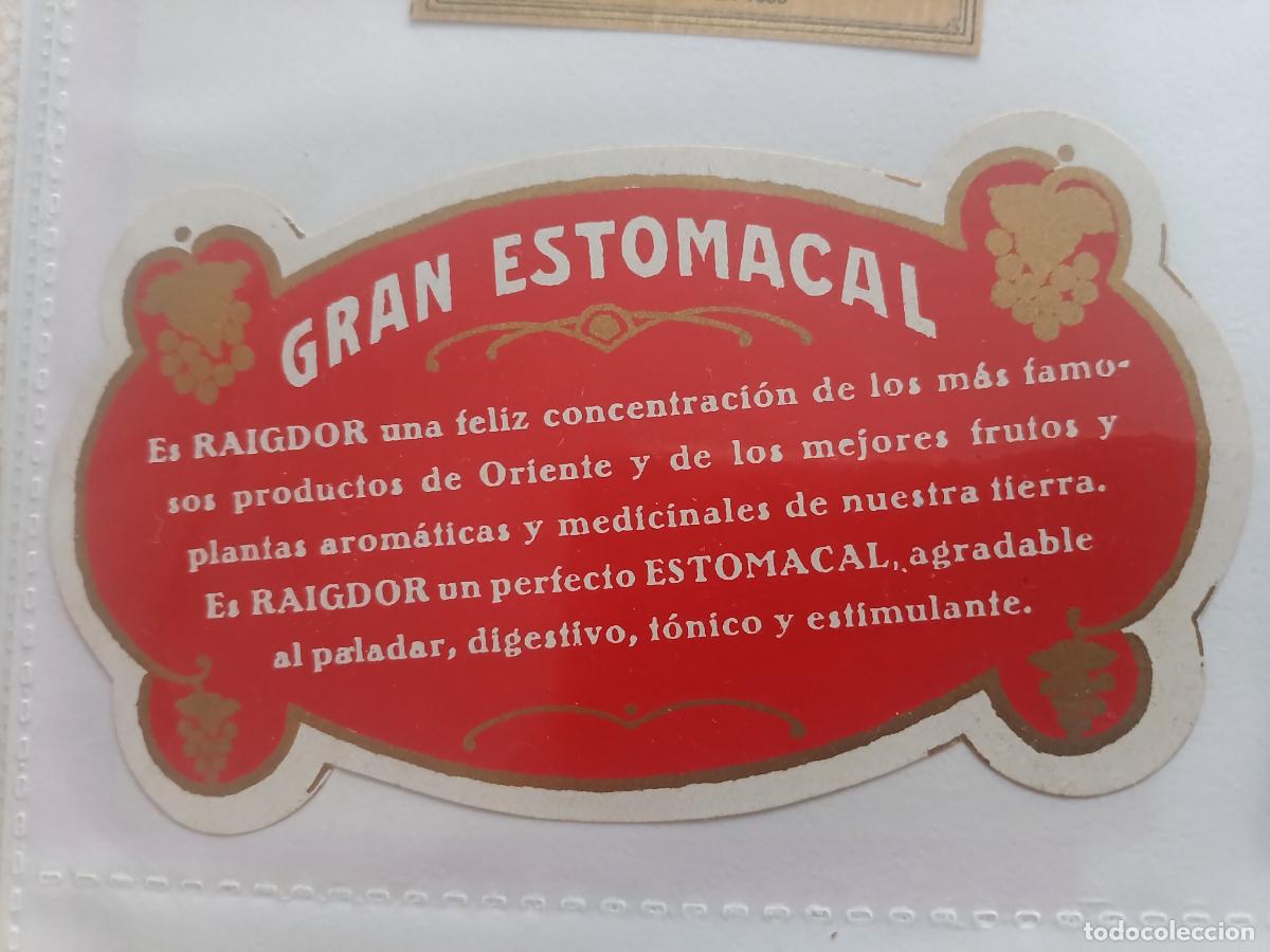 Etiquetas antiguas: ANTIGUA ETIQUETA GRAN ESTOMACAL