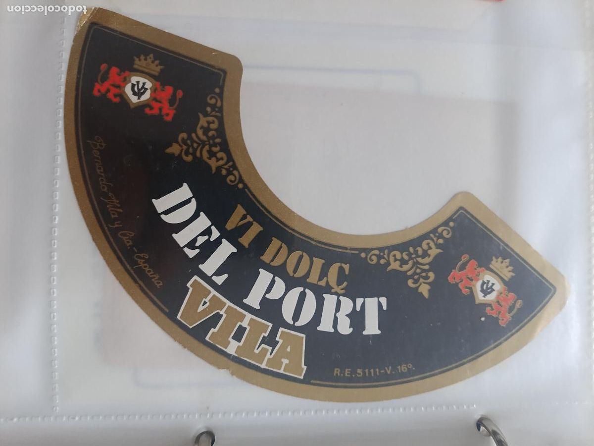 Etiquetas antiguas: ETIQUETA VINO DULCE DEL PORT VILA