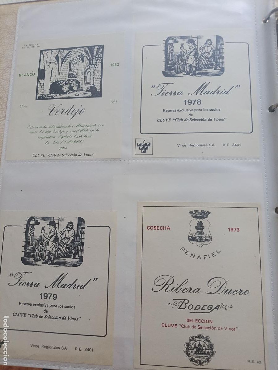 Etiquetas antiguas: 4 ETIQUETAS DE VINO DIFERENTES
