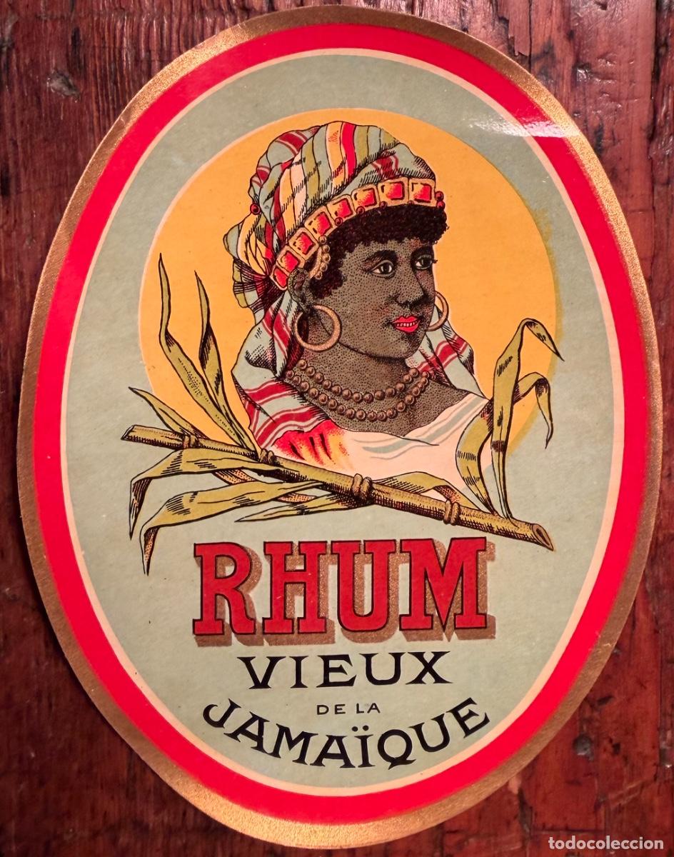 Etiquetas antiguas: ETIQUETA RHUM VIEUX DE LA JAMAIQUE. SIN UTILIZAR