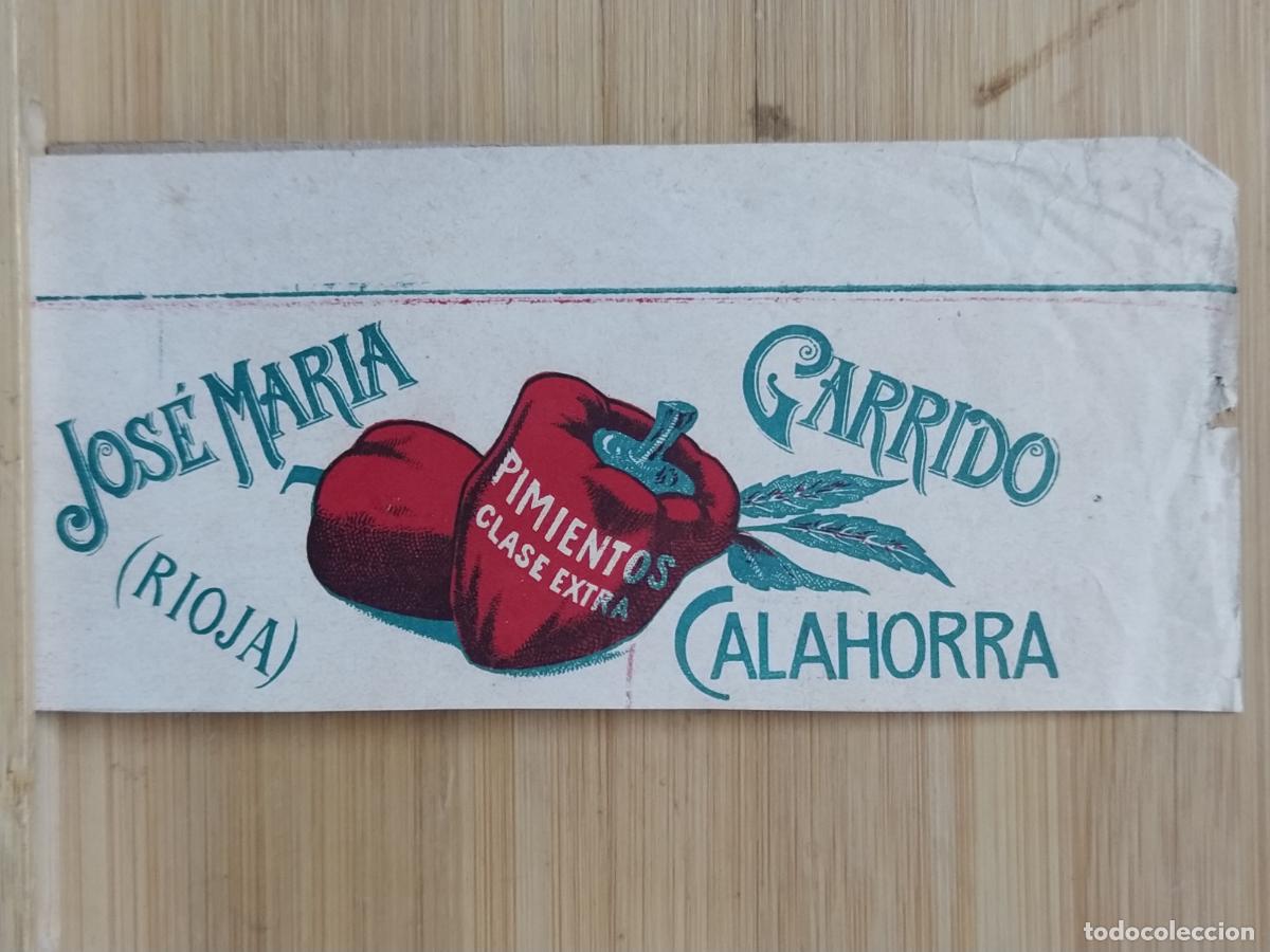 Etiquetas antiguas: CALAHORRA - JOSE MARIA CARRIDO - RIOJA - OTRO MODELO - ETIQUETA ANTIGUA - 17