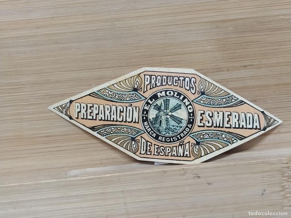 Etiquetas antiguas: PRODUCTOS EL MOLINO PREPARACION ESMERADA - ETIQUETA ANTIGUA - 82