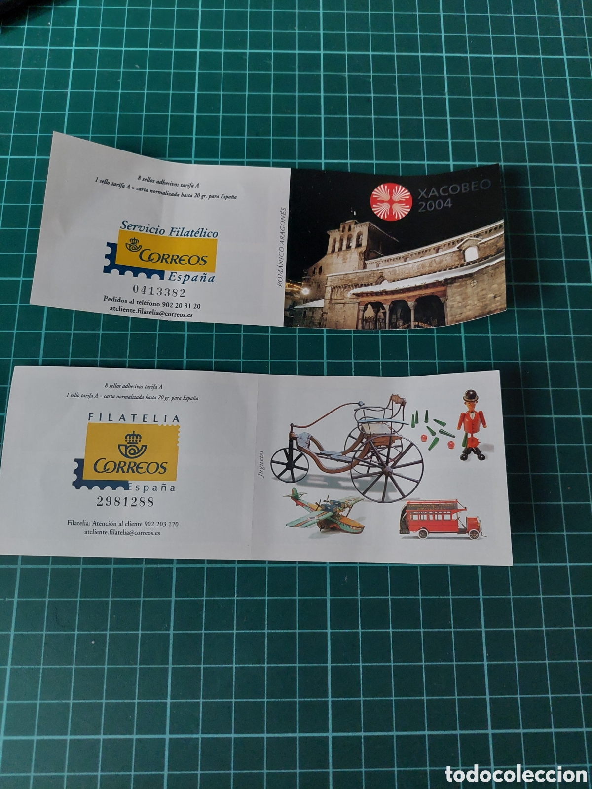 Etiquetas antiguas: ETIQUETA CORREOS SERVICIO FILATELICO JUGUETES Y ROMANICO XACOVEP 2004