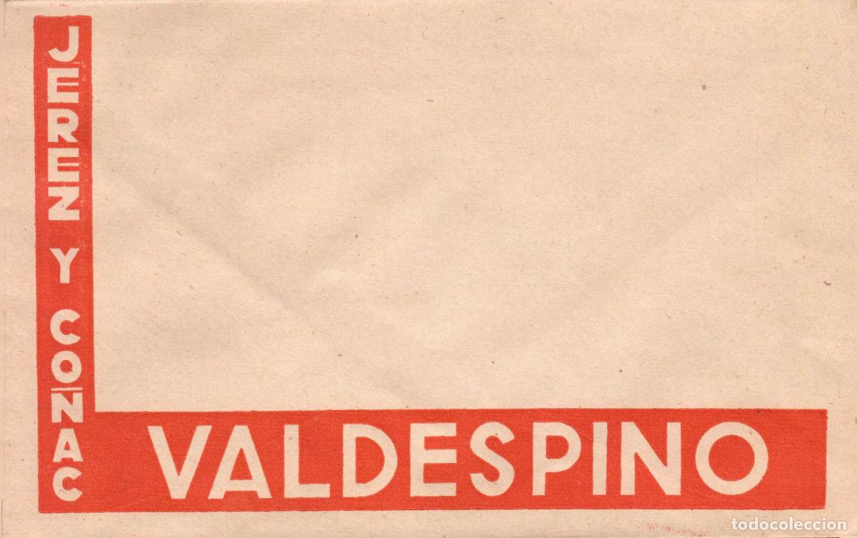 Etiquetas antiguas: ANTIGUO SOBRE BODEGA VALDESPINO JEREZ Y CO&Ntilde;AC