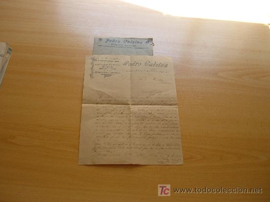 Facturas antiguas: PEDRO CALSINA tienda comestibles,articulos de pesca,deposito de langostaspuerto llansa 1901