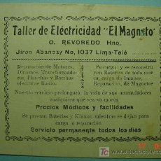 Facturas antiguas: 1256 PERU LIMA FACTURA - TARJETA COMERCIAL - AUTO COCHE PRESUPUESTO AÑO 1937 MAS EN COSAS&CURIOSAS