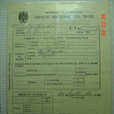 Facturas antiguas: 8266 LA LAMA PONTEVEDRA SERVICIO NACIONAL DEL TRIGO FACTURA AÑO 1953 COSAS&CURIOSAS