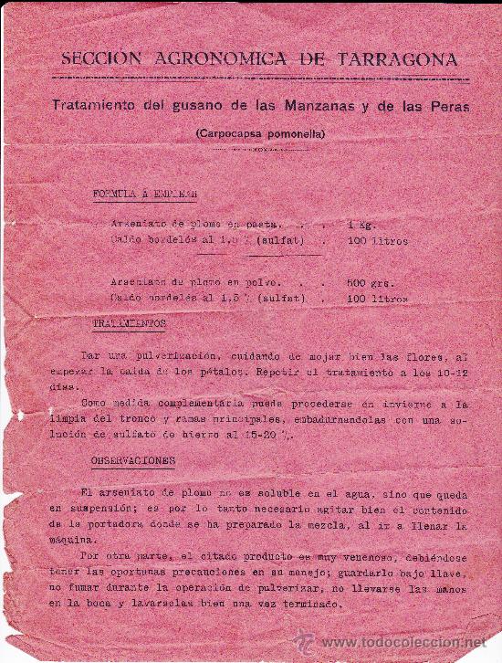 Facturas antiguas: Secci&oacute;n Agronomica de Tarragona - Foto 1