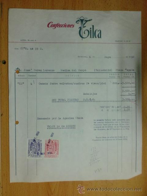 Facturas antiguas: FACTURAS. BARCELONA. MAYO 1958. CONFECCIONES TILCA. - Foto 1