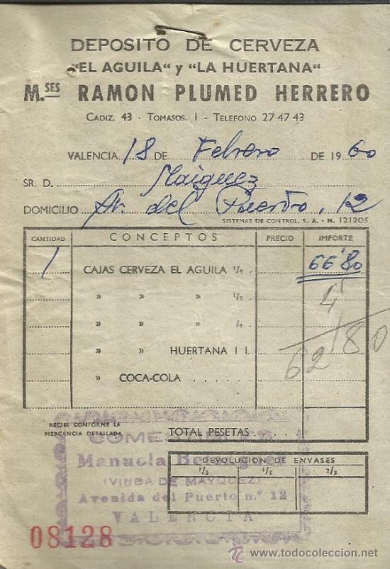 factura de ramon plumed herrero. depósito de ce - Compra venta en  todocoleccion