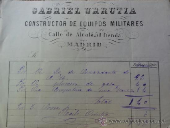Facturas antiguas: FACTURAS EQUIPOS MILITARES - Foto 2