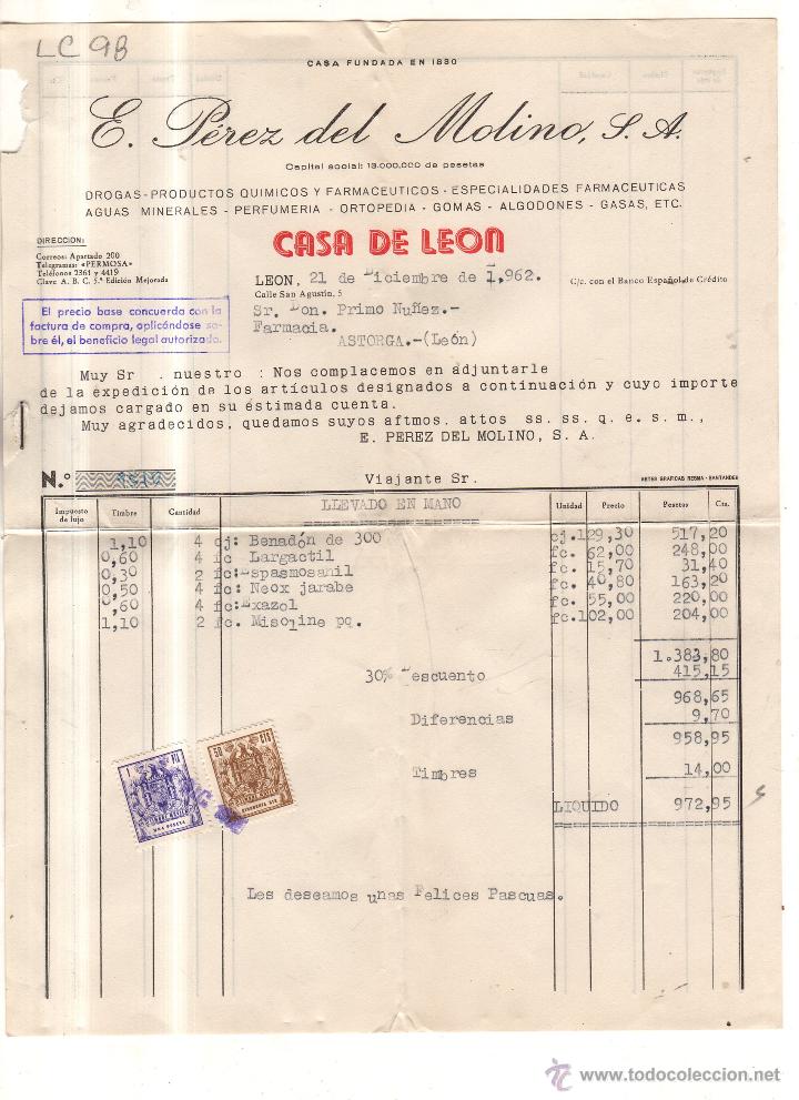 Alte Rechnungen: FACTURA.CHICCO ESPA&Ntilde;OLA ,S.A. MADRID 1980.