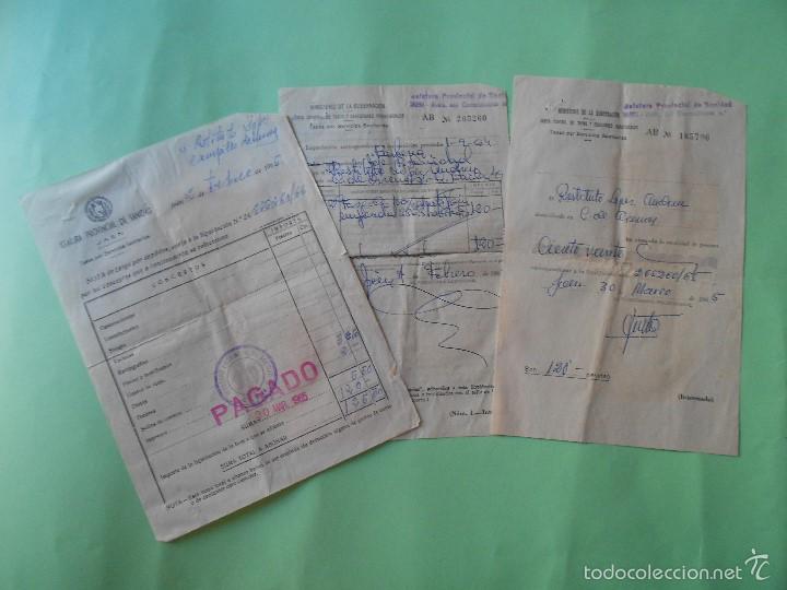 Facturas antiguas: recibo ministerio de gobernacion , jefatura provincial de sanidad jaen 1965