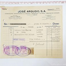 Facturas antiguas: FACTURA DE COMPRA DE MADERA DE 1957. Lote 65882098