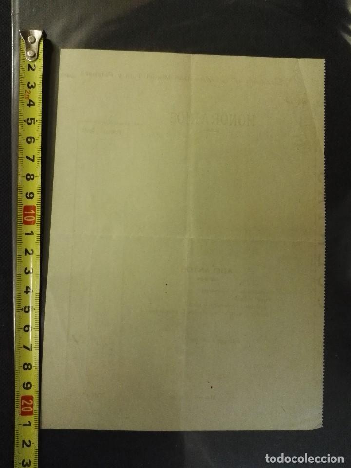 Facturas antiguas: Documento factura de 1896, en la ciudad de Matar&oacute;. - Foto 2