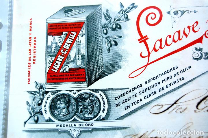 Facturas antiguas: Lacave. Aceite de Oliva. 1890 - Foto 2