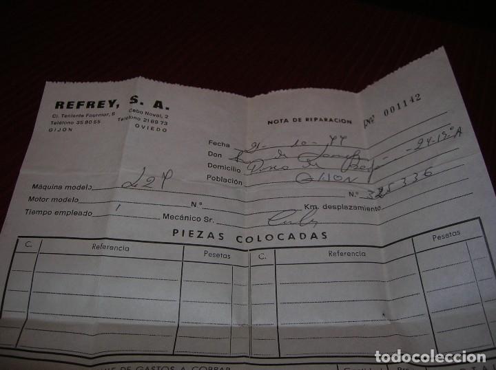 Facturas antiguas: Factura Refrey,  S. A.  Gij&oacute;n - Foto 1