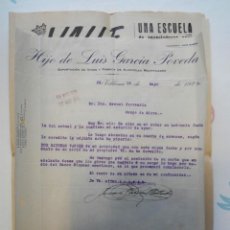 Factures anciennes: VILLENA - FACTURA AÑO 1926 - VINOS EXPORTACIÓN - HIJOS DE LUIS GARCIA POVEDA - TAL FOTO. Lote 363731310
