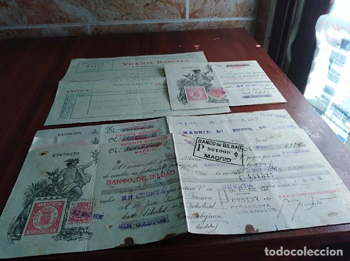 Facturas antiguas: lote factura madrid joyero joyeria  Batay Vicente Barcelo a&ntilde;os 30 leer