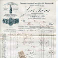 Facturas antiguas: LE PIPPERMINT S. A.--GET FRERES- INVENTOR DEL PIPPERMINT- AÑO 1907
